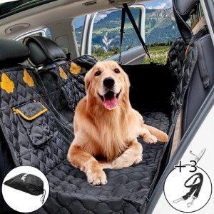 Wikoan Waterproof Dog Car Hammock with Mesh Window