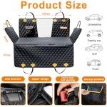 Wikoan Waterproof Dog Car Hammock with Mesh Window