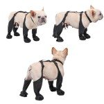 Waterproof Dog Boots with Adjustable Straps for Small Dogs