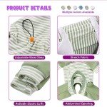 Striped Recovery Suit for Small Dogs - Green
