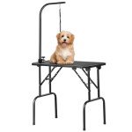 32" Foldable Dog Grooming Table with Adjustable Arm