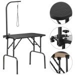 32" Foldable Dog Grooming Table with Adjustable Arm