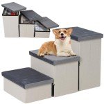 Foldable Non-Slip Dog Stairs with Storage