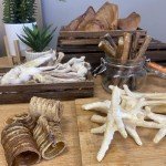 10 Natural Rawhide Pizzle Filled Dog Chews