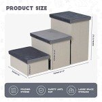 Foldable Non-Slip Dog Stairs with Storage