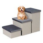 Foldable Non-Slip Dog Stairs with Storage