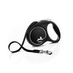 Flexi Black 5m Retractable Dog Leash for Medium Dogs