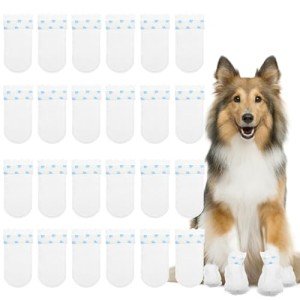 24 Pack Disposable Dog Boots for Injured Paws