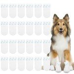 24 Pack Disposable Dog Boots for Injured Paws