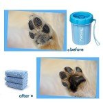 Tinioey Dog Paw Cleaner with Towels