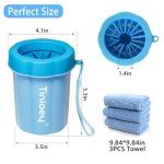 Tinioey Dog Paw Cleaner with Towels