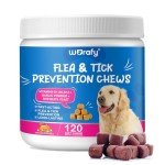 Natural Flea & Tick Chews for Dogs - 120 pcs