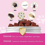 Natural Flea & Tick Chews for Dogs - 120 pcs