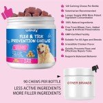 Natural Flea & Tick Chews for Dogs - 120 pcs