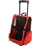 Pet Travel Backpack with Trolley and Handle