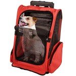 Pet Travel Backpack with Trolley and Handle