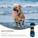 Reflective Waterproof Dog Boots with Anti-Slip Sole
