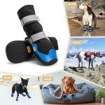 Reflective Waterproof Dog Boots with Anti-Slip Sole