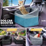 Small Dog Car Seat with Safety Leash and Pockets