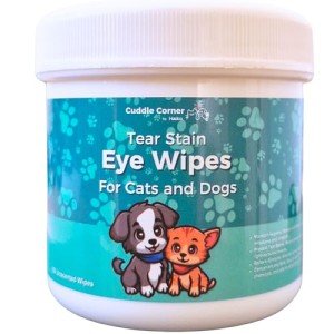 Cuddle Corner Tear Stain Eye Wipes for Pets
