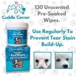 Cuddle Corner Tear Stain Eye Wipes for Pets