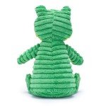 Zappi Co Green Frog Plush Dog Toy with Squeaker