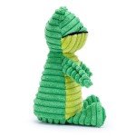 Zappi Co Green Frog Plush Dog Toy with Squeaker