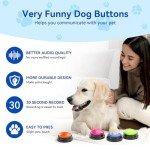 Dog Training Talk Buttons - Set of 4