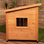 Spacious Weatherproof Wooden Dog House with Window
