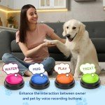 Dog Training Talk Buttons - Set of 4