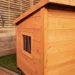 Spacious Weatherproof Wooden Dog House with Window