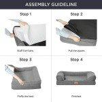 Medium Washable Orthopedic Dog Bed - Dark Grey