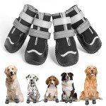 Waterproof Anti-Slip Dog Boots with Reflective Straps
