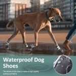 Waterproof Anti-Slip Dog Boots with Reflective Straps