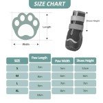 Waterproof Anti-Slip Dog Boots with Reflective Straps