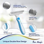 Fur Magic Dog Dematting Comb and Undercoat Brush