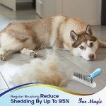 Fur Magic Dog Dematting Comb and Undercoat Brush
