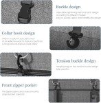 Foldable Dog Car Seat with Safety Strap - Blue