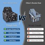 Foldable Dog Car Seat with Safety Strap - Blue