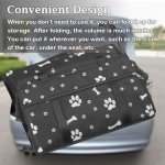 Foldable Dog Car Seat with Safety Strap - Blue
