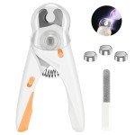LED Dog Nail Clippers with Safety Guard & File