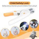 LED Dog Nail Clippers with Safety Guard & File