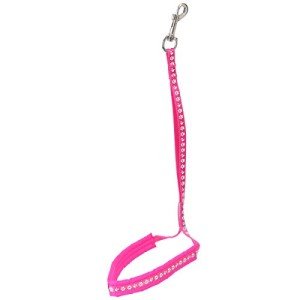 Paw Print Grooming Noose with Padding - Pink