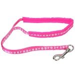 Paw Print Grooming Noose with Padding - Pink
