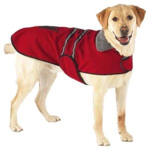 Large Red Reflective Stripe Dog Jacket