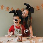 5-Piece Black Dog Costume Set for Halloween