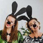 5-Piece Black Dog Costume Set for Halloween