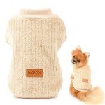 Cozy Ribbed Fleece Sweatshirt for Small Pets