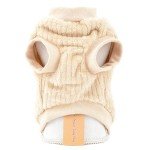 Cozy Ribbed Fleece Sweatshirt for Small Pets