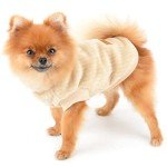 Cozy Ribbed Fleece Sweatshirt for Small Pets